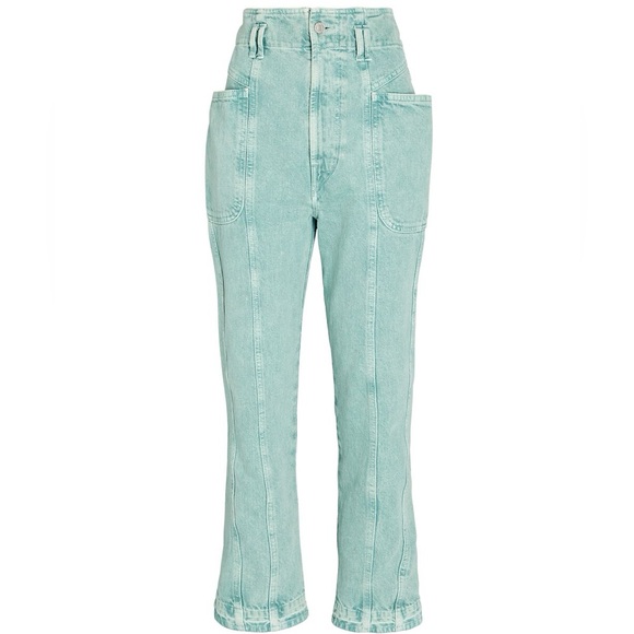 Isabel Marant Denim - ISABEL MARANT ÉTOILE Tucson Cropped Straight-Leg Jeans
